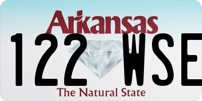 AR license plate 122WSE
