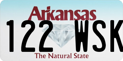 AR license plate 122WSK