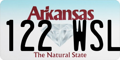 AR license plate 122WSL