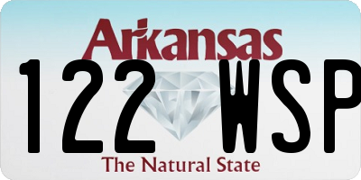 AR license plate 122WSP