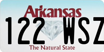 AR license plate 122WSZ