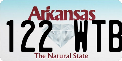 AR license plate 122WTB