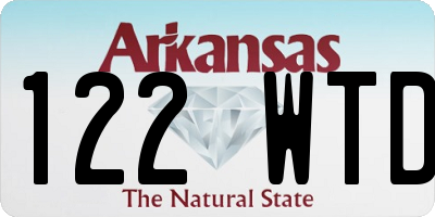 AR license plate 122WTD
