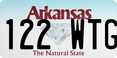 AR license plate 122WTG