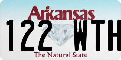 AR license plate 122WTH