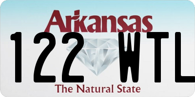 AR license plate 122WTL
