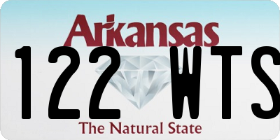 AR license plate 122WTS