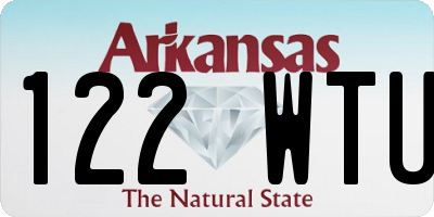 AR license plate 122WTU