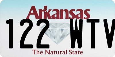AR license plate 122WTV