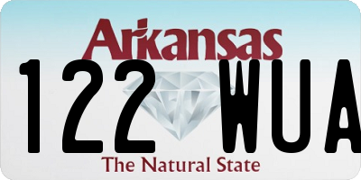 AR license plate 122WUA