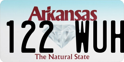 AR license plate 122WUH