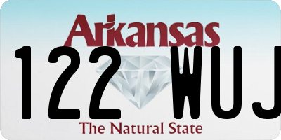 AR license plate 122WUJ