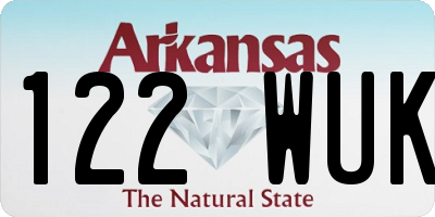 AR license plate 122WUK