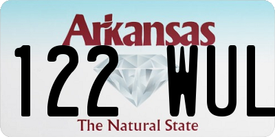 AR license plate 122WUL
