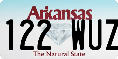 AR license plate 122WUZ