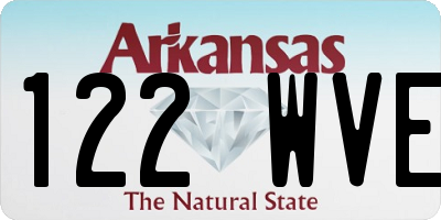 AR license plate 122WVE
