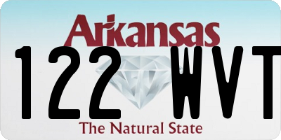 AR license plate 122WVT