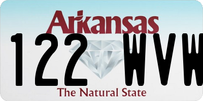 AR license plate 122WVW