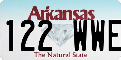 AR license plate 122WWE