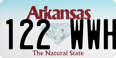 AR license plate 122WWH