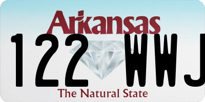 AR license plate 122WWJ