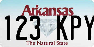 AR license plate 123KPY