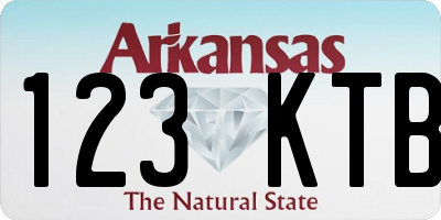 AR license plate 123KTB
