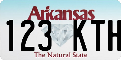 AR license plate 123KTH