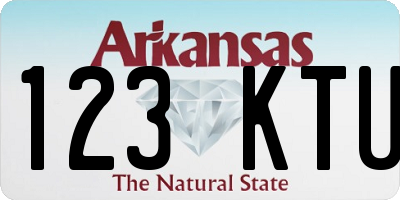 AR license plate 123KTU