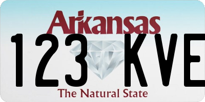 AR license plate 123KVE