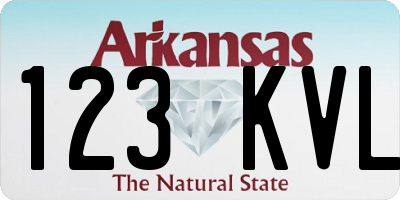 AR license plate 123KVL