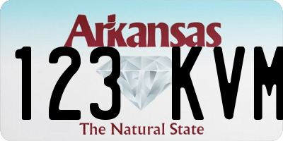 AR license plate 123KVM