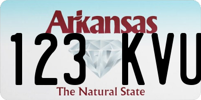 AR license plate 123KVU