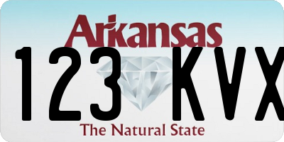 AR license plate 123KVX