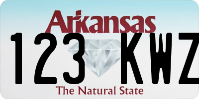 AR license plate 123KWZ