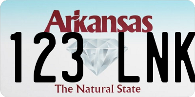 AR license plate 123LNK