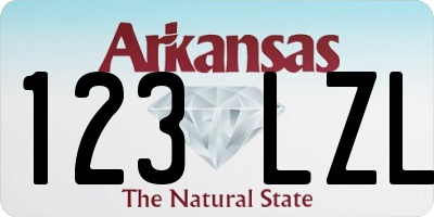 AR license plate 123LZL