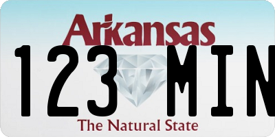 AR license plate 123MIN