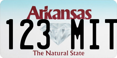 AR license plate 123MIT