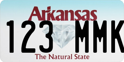 AR license plate 123MMK