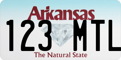 AR license plate 123MTL