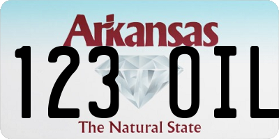 AR license plate 123OIL