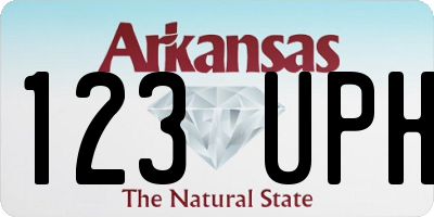 AR license plate 123UPH