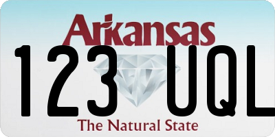 AR license plate 123UQL