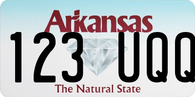 AR license plate 123UQQ