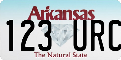 AR license plate 123URC