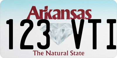 AR license plate 123VTI
