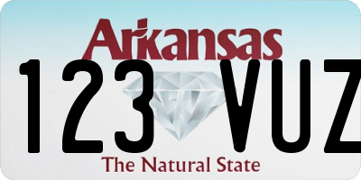 AR license plate 123VUZ