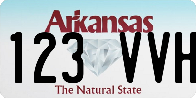 AR license plate 123VVH