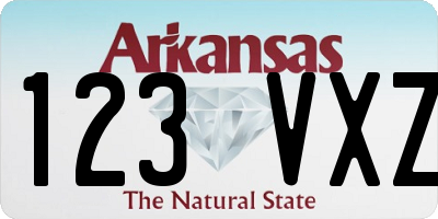 AR license plate 123VXZ